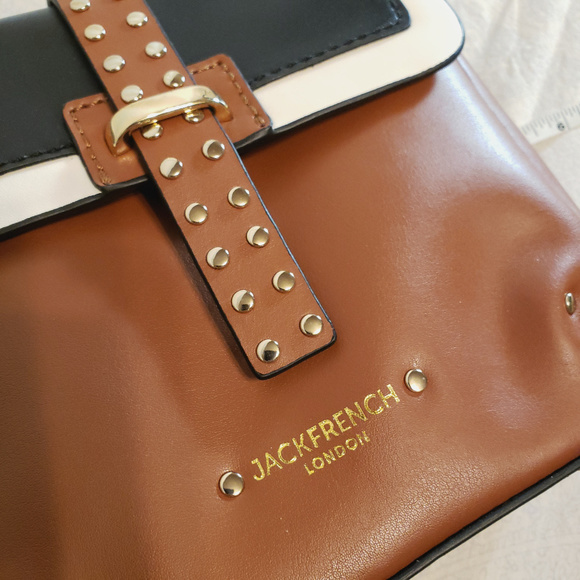 NWT Jack French London Smooth Leather Crossbody - Picture 7 of 8